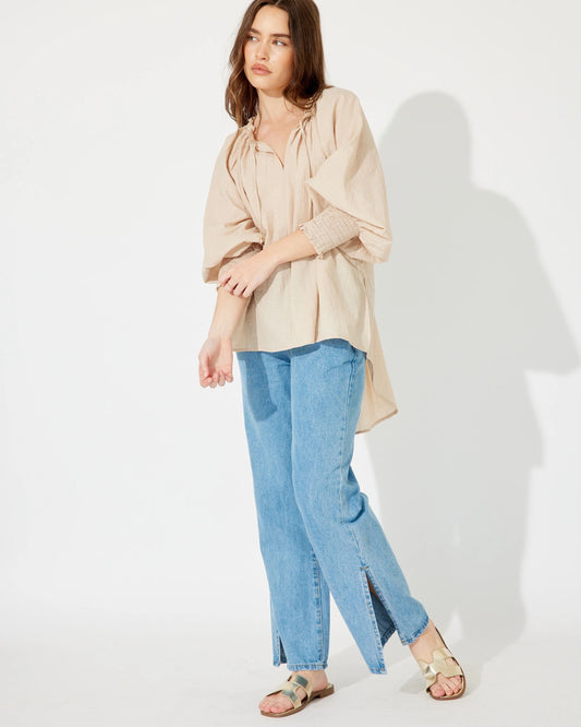 Isabella Blouse | Beige