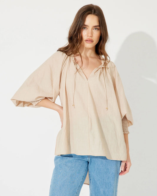 Isabella Blouse | Beige