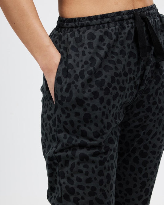 Comeback Pant | Charcoal Leopard