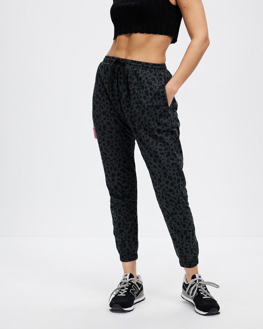 Comeback Pant | Charcoal Leopard