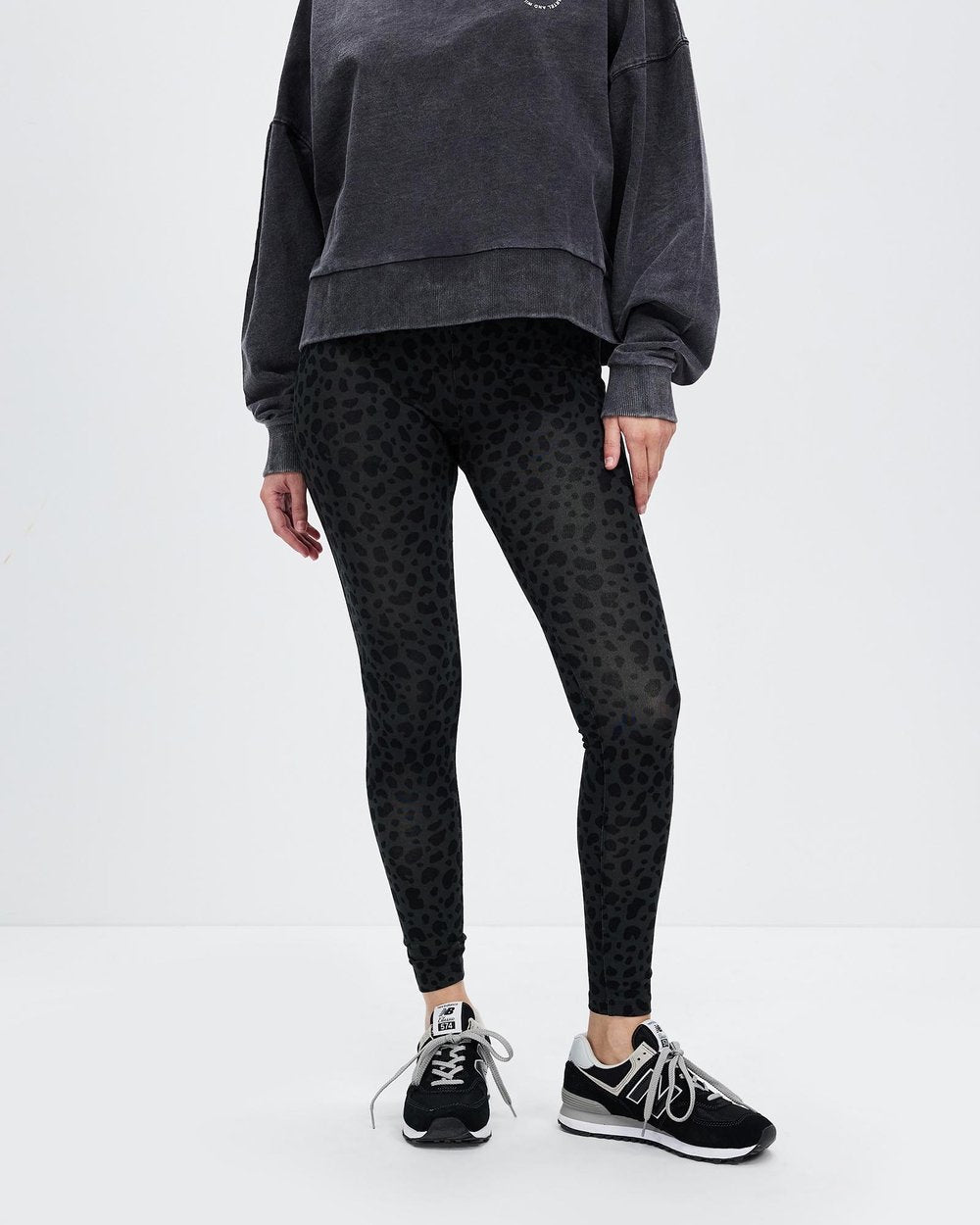 Pixie Legging | Charcoal Leopard