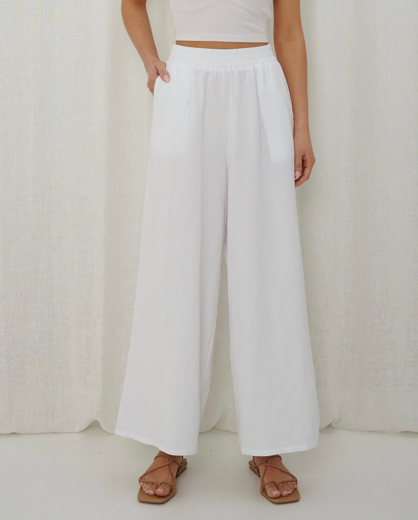 Felicity Pant | White