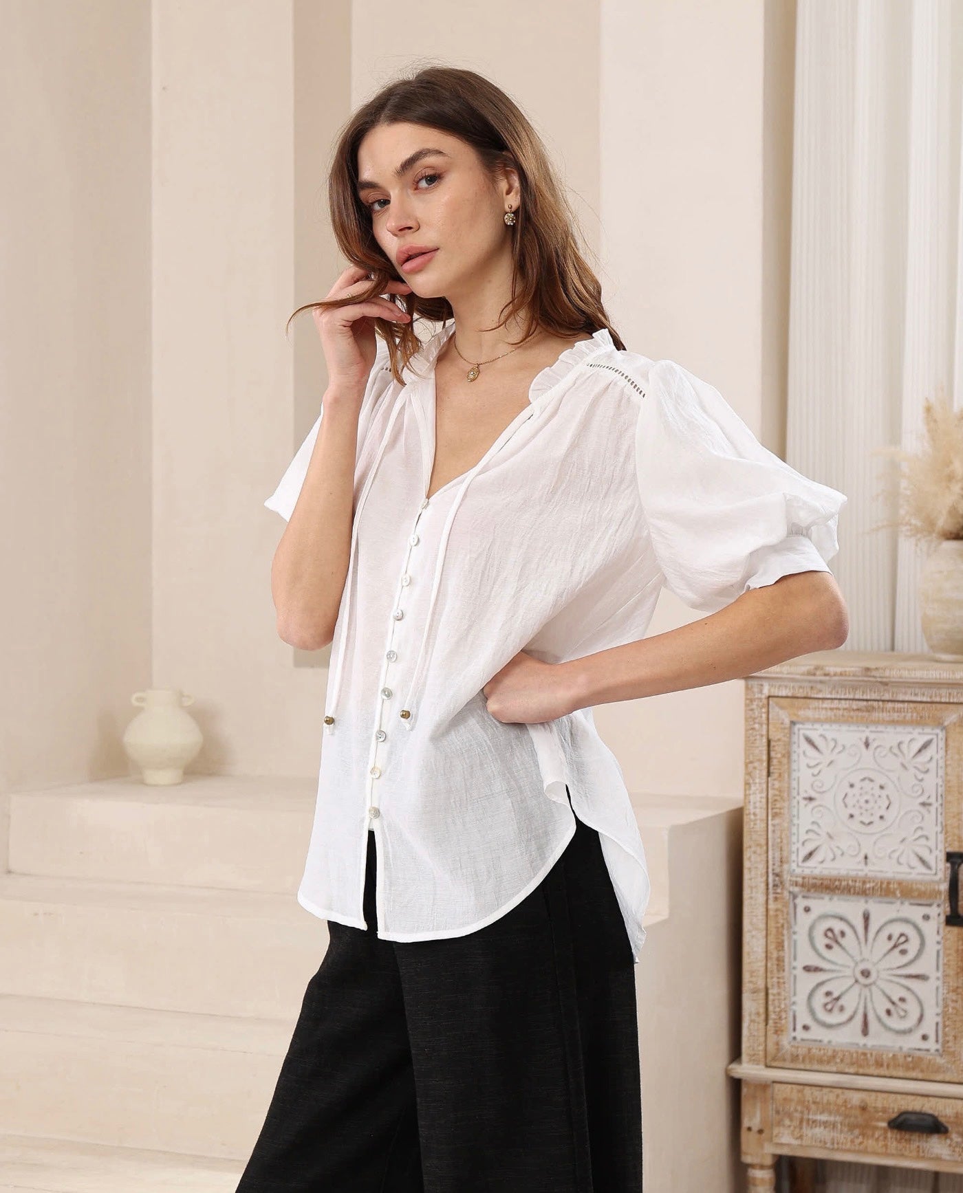 Claire Puff Sleeve Shirt