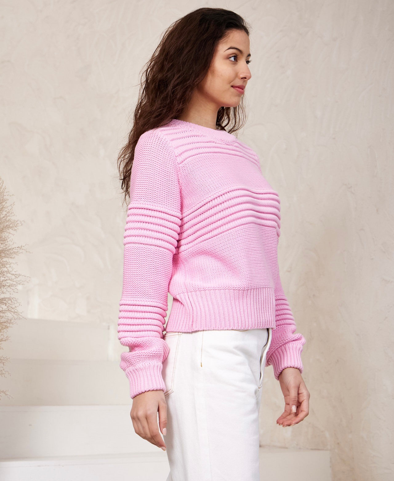 Iris Maxi Knit Jumper | Pink