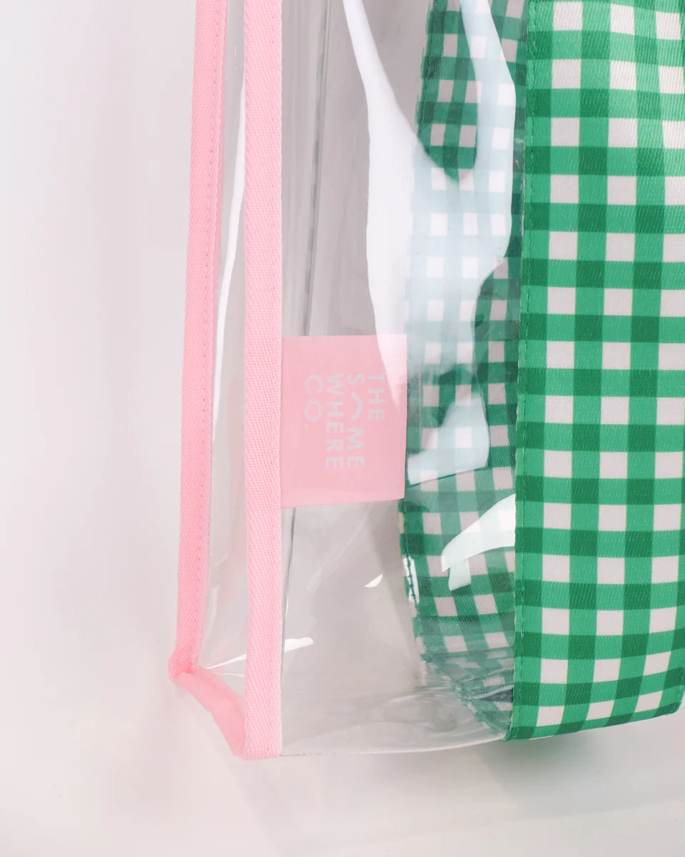 Pink & Green Cheeky Tote Bag