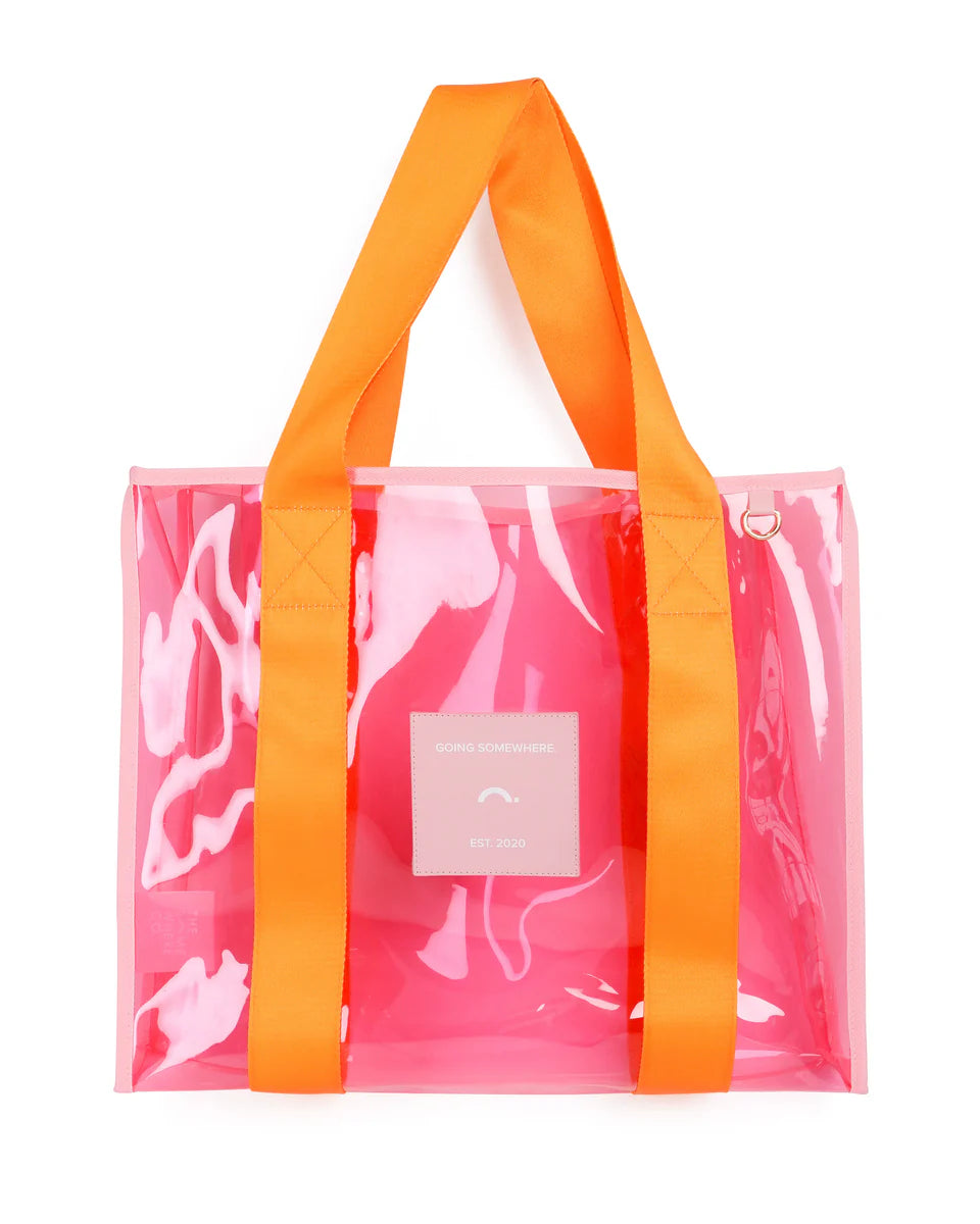 Orange & Pink Cheeky Tote Bag