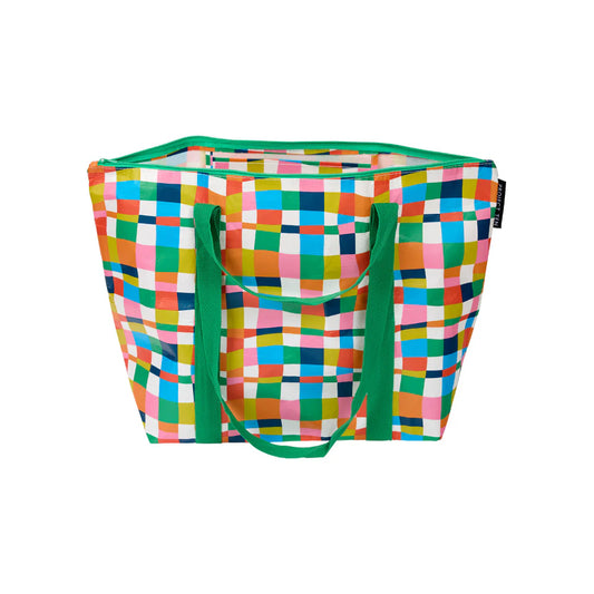 Zip Medium Tote | Rainbow Weave