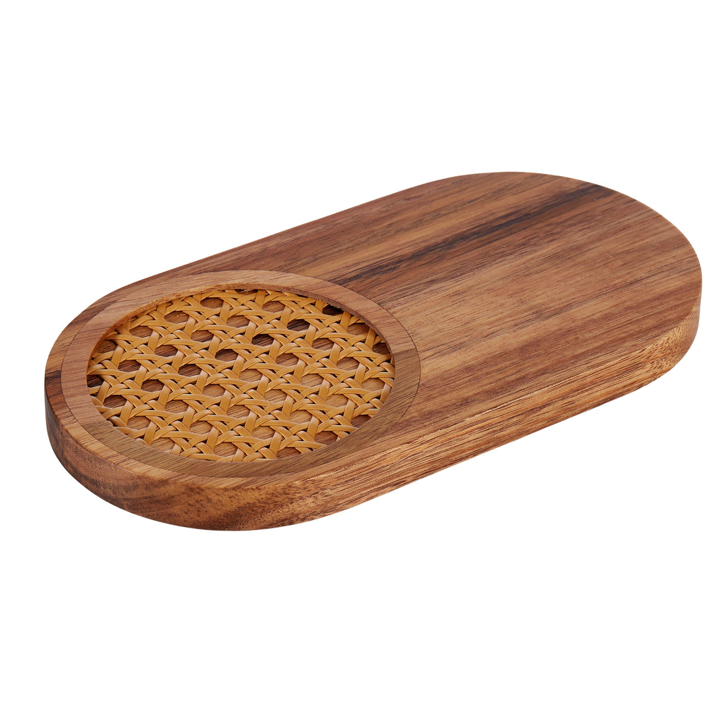 Rattan Snack Serving Board