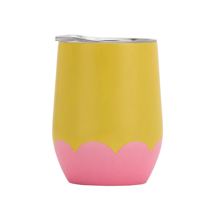 Wave Wine Tumbler Stainless | 500ml Yellow/Candy