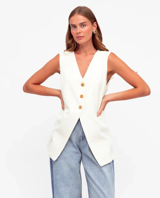 Loey Vest | Cream