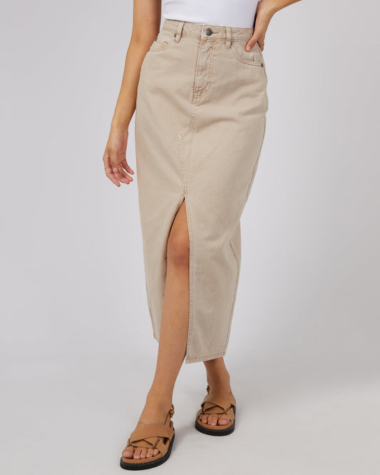 Pia Maxi Skirt | Beige