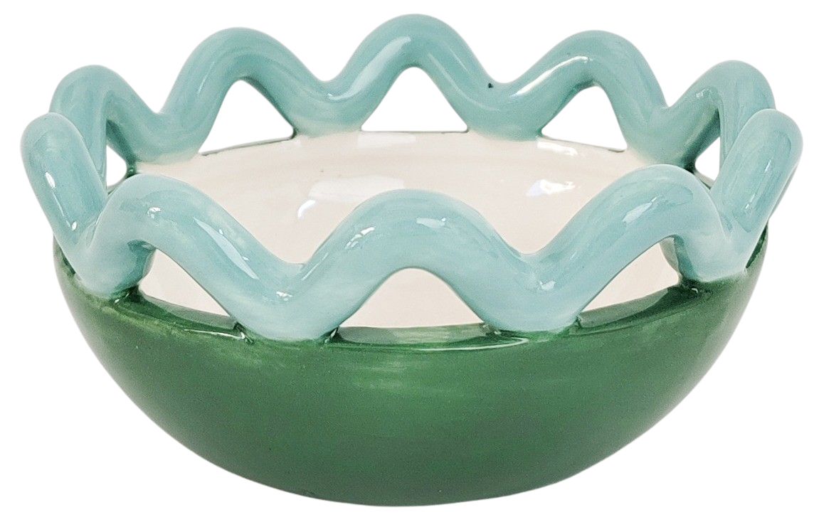 Halcyon Wave Bowl | Green (13cm)