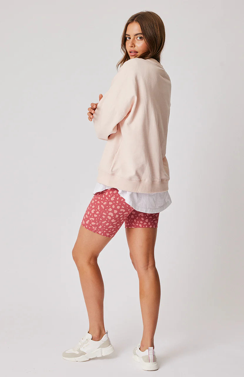 Tia bike Short | Merlot Leopard