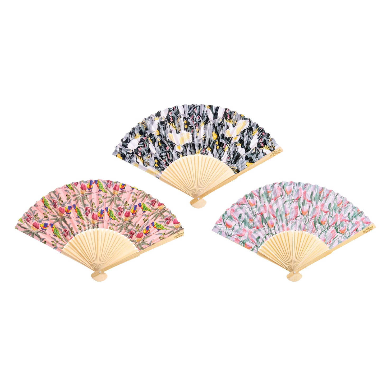 Native Bird Bamboo & Paper Fan | Assorted Styles