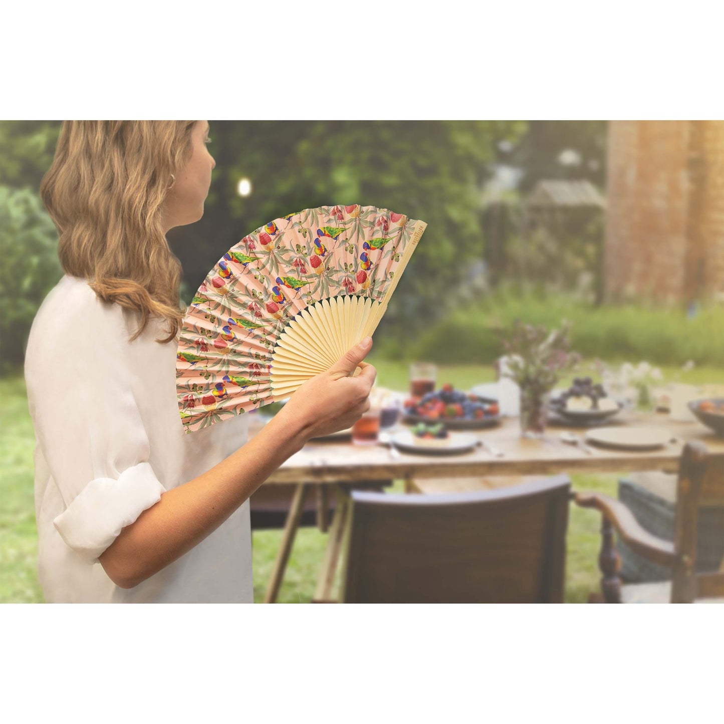 Native Bird Bamboo & Paper Fan | Assorted Styles