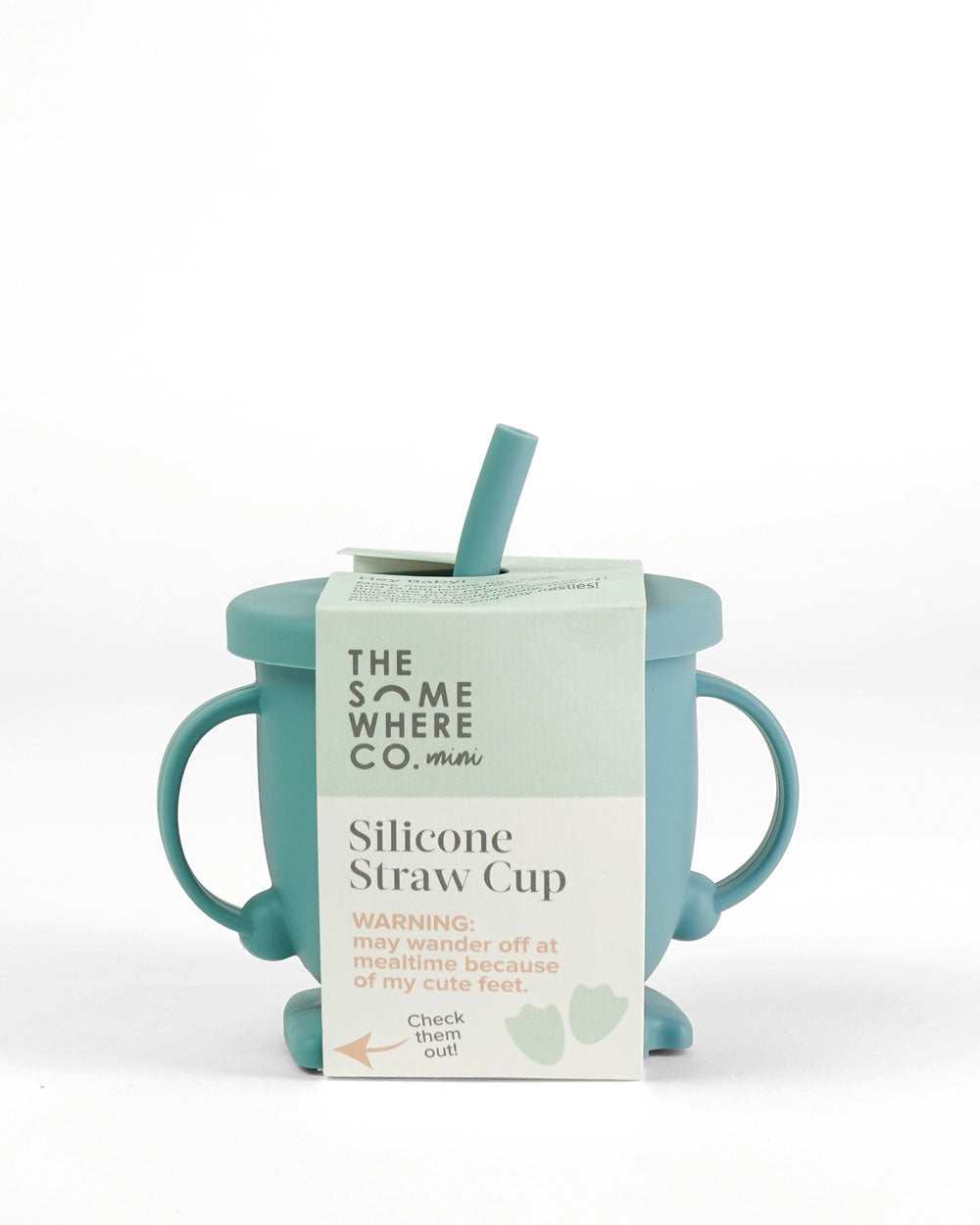 Silicone Straw Cup | Teal