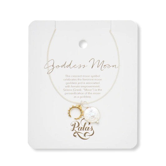 Pearl Amulet Necklace |  Goddess Moon