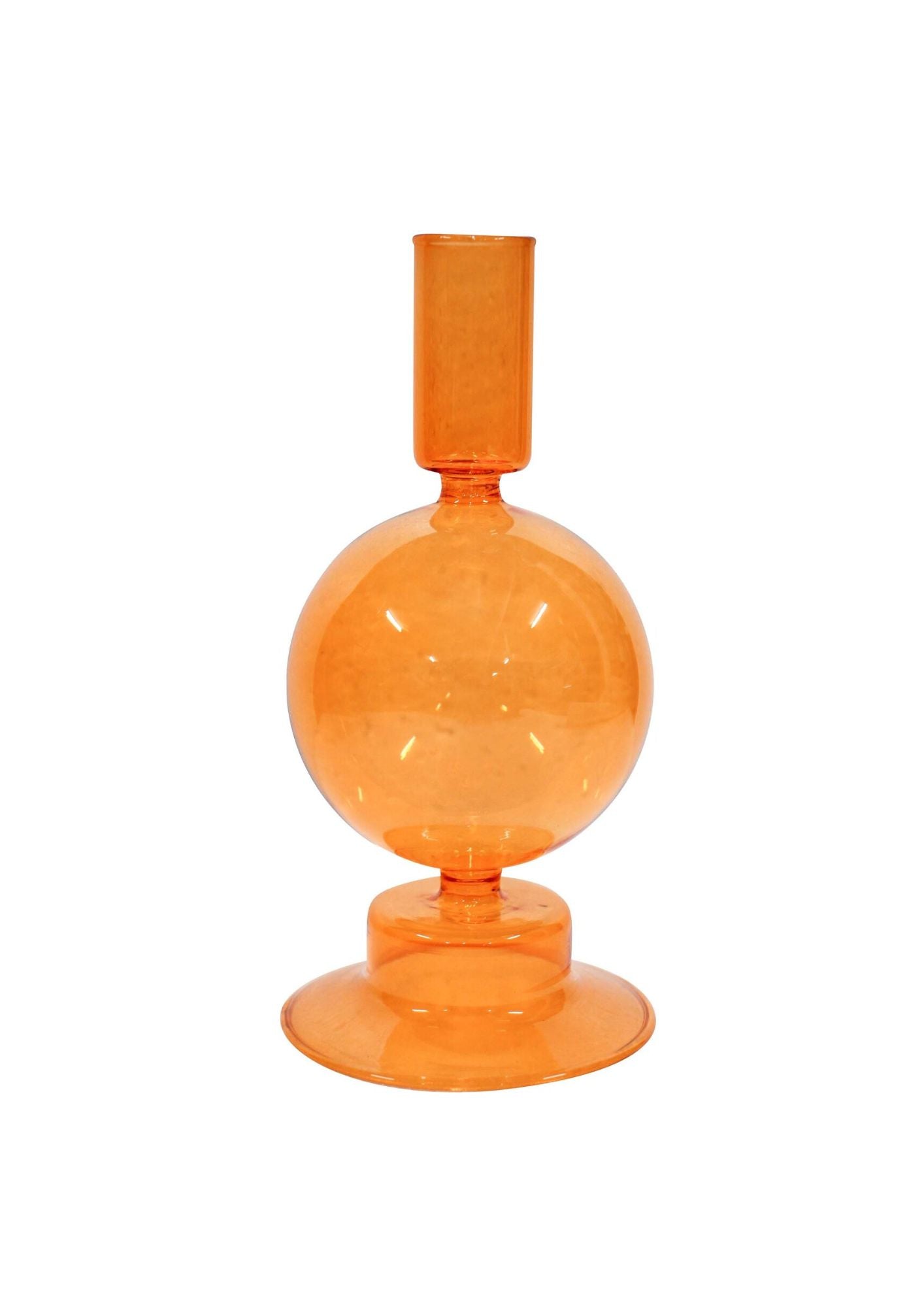 Elle Candlestick | Tangerine