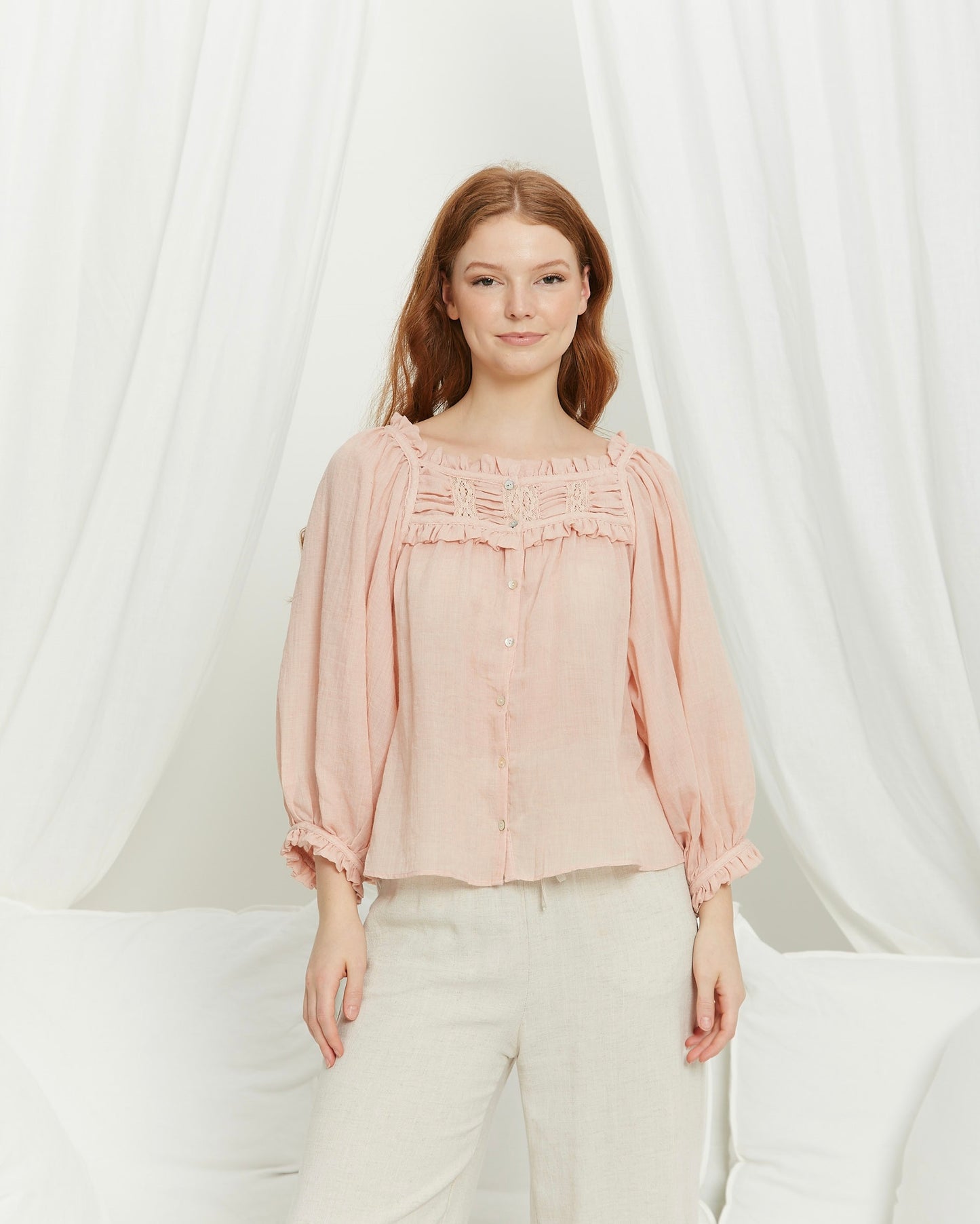 Iris Maxi | Abbey Top in Blush