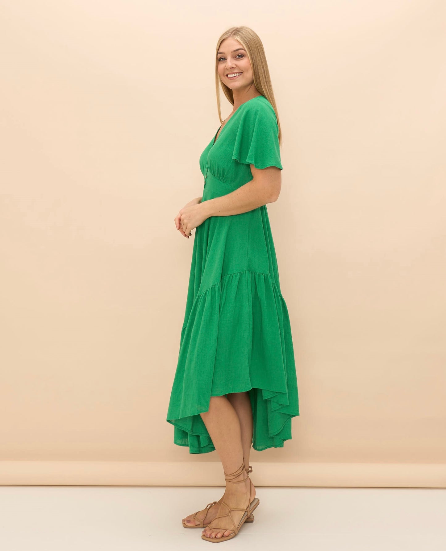 Izzy Full Maxi Dress | Green