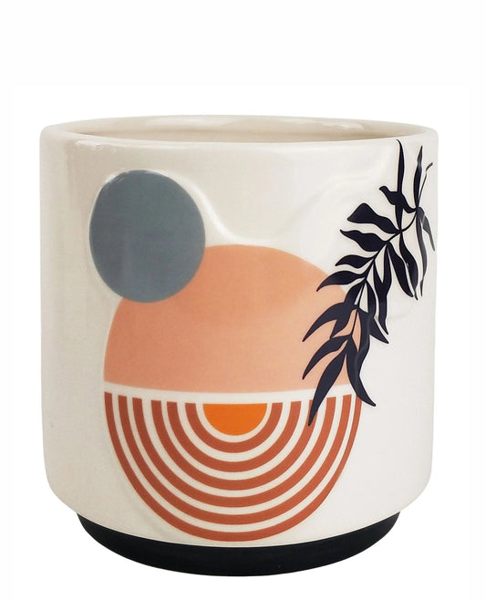 Quinn Abstract Rainbow Planter | Multicoloured