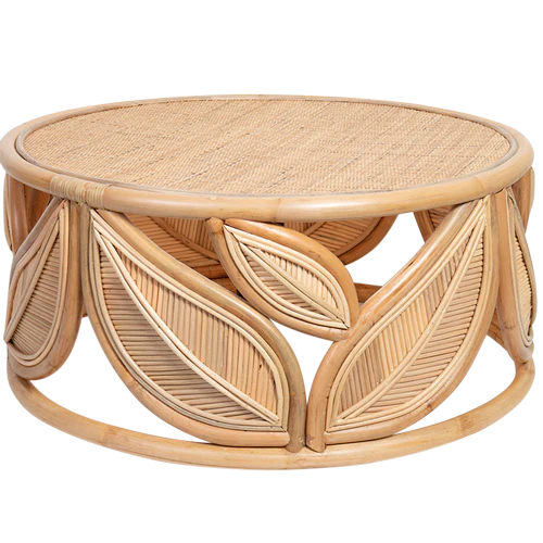 Rattan Leaf Coffee Table