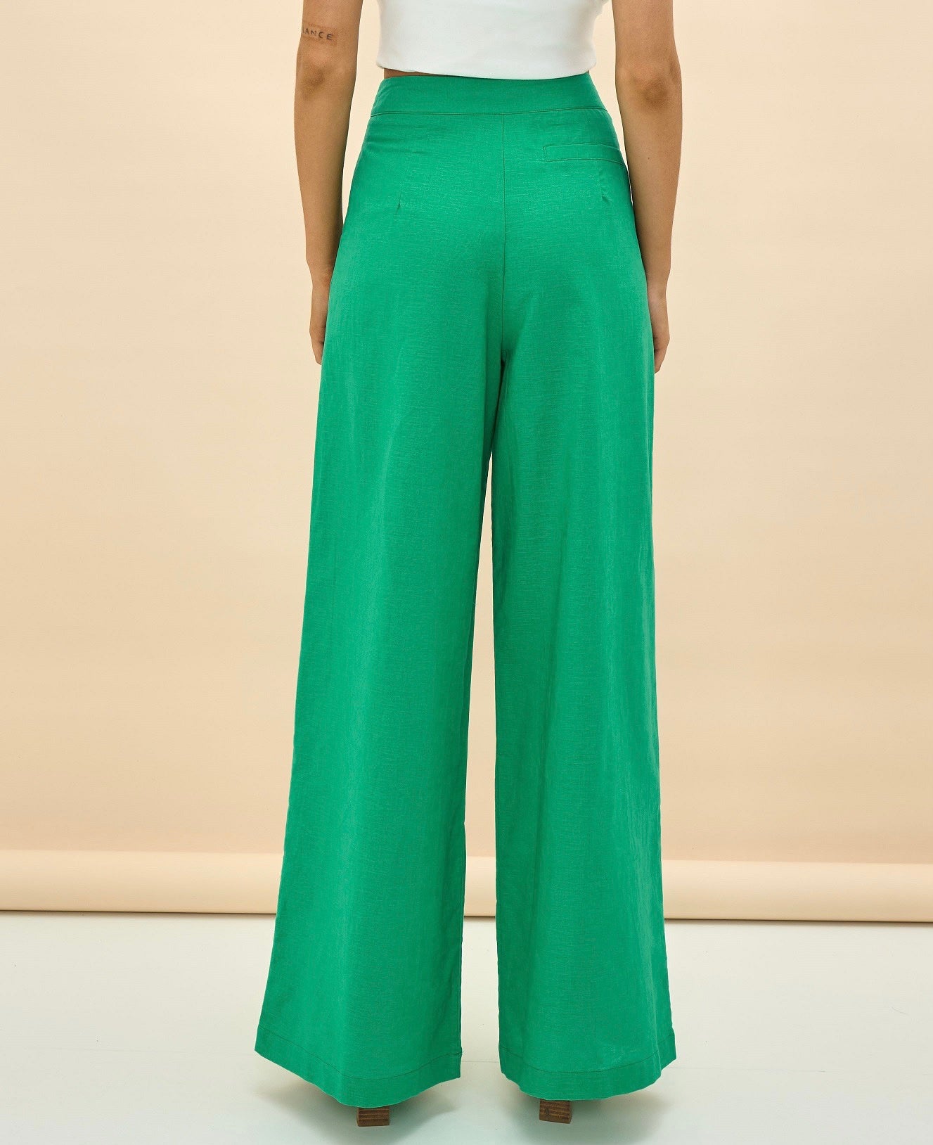 Jasmine Wide Leg Pant | Green