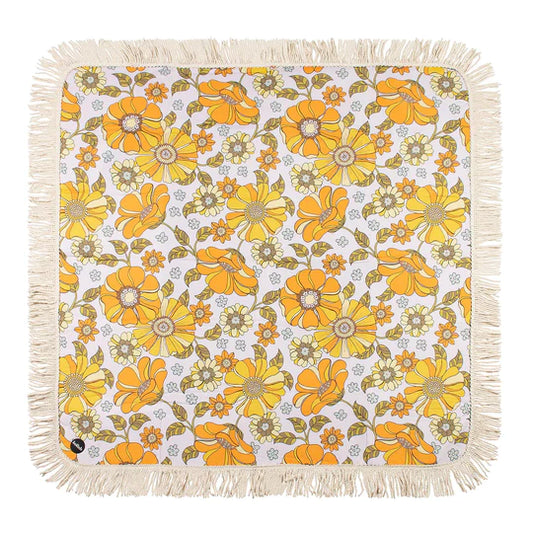 Holiday Fringed Picnic Mat 1.4x1.4m | Bonnie Doon