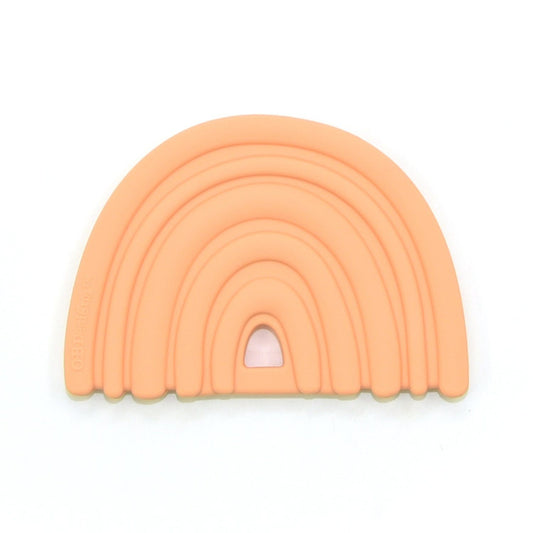 Silicone Rainbow Teether | Peach